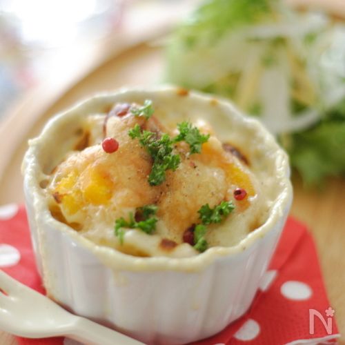 生クリームであっという間!簡単!さつまいもグラタン