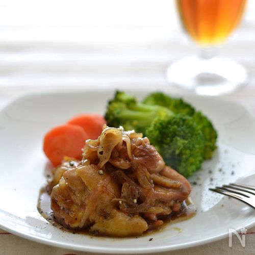 鶏肉のバルサミコマーマレード煮