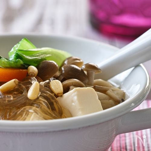 春雨の中華スープ