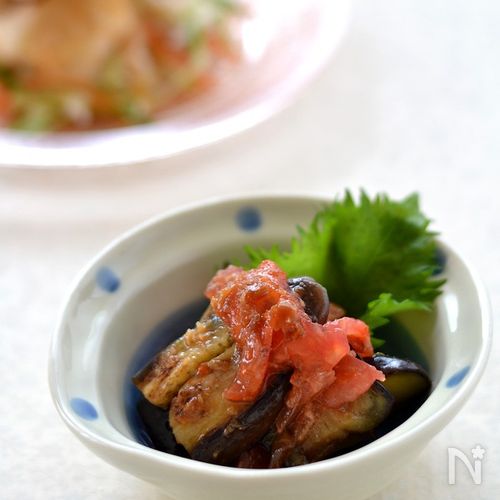 なすのおかかトマト浸し