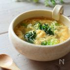 5分でかんたん、ブロッコリーと卵のスープ