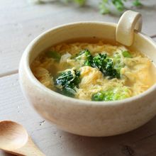 5分でかんたん、ブロッコリーと卵のスープ