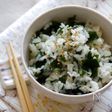 懐かしワカメご飯。