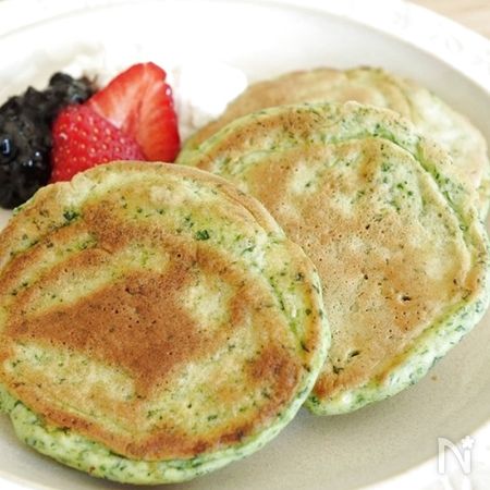 ふわもちお豆腐グリーンパンケーキ By 清水えり レシピサイト Nadia ナディア プロの料理家のおいしいレシピ