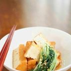 素材2品+味付け1つ★厚揚げと水菜のサッと煮