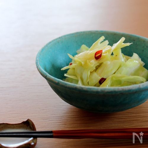5分でキャベツの甘酢和え