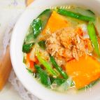 冷えと美肌に。簡単！ツナとかぼちゃの担々スープ