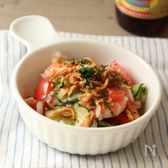 新玉ねぎとトマトのアジアンサラダ