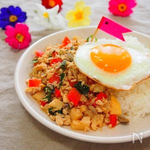 作りやすい食べやすい!野菜たっぷりガパオ
