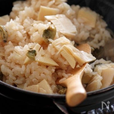 筍とあさりの炊き込みご飯