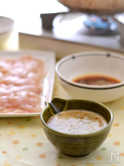 鶏しゃぶ用のたまご醤油たれ