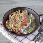 いわしとトマトの香草パン粉焼き
