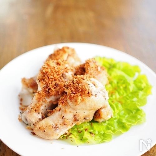仕上げにかけるパン粉で揚げない★つけチキン