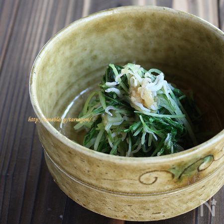 水菜としらすのさっぱりおろし和え By 奥津純子 タラゴン レシピサイト Nadia ナディア プロの料理家のおいしいレシピ