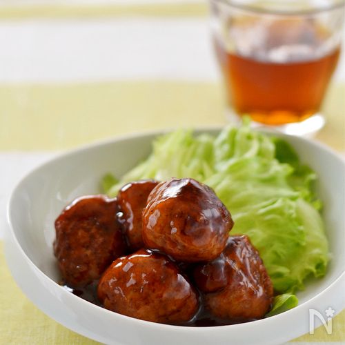 肉団子のはちみつ醤油あん