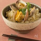 あさりと生姜の炊き込みごはん