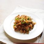 野菜がたっぷり入った、生姜焼き