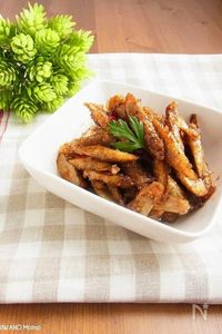 新ごぼうのからあげ　バルサミコ蜜がらめ