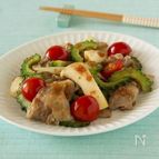 豚肉とゴーヤーのはちみつ梅炒め