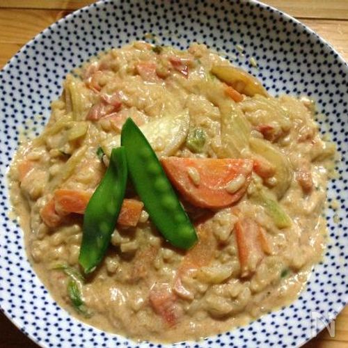 豆乳トマト玄米リゾット