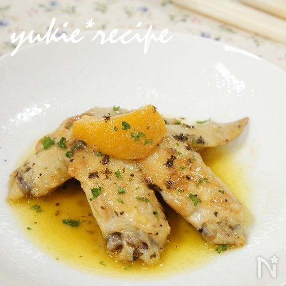 手羽先の塩レモン煮