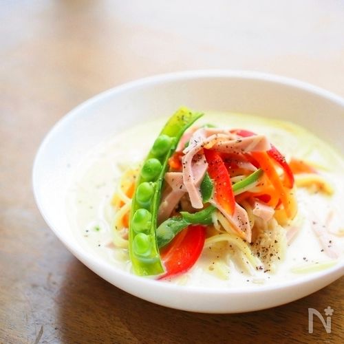 フライパン1つで簡単★スープパスタ