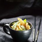 にんじんと豆腐で、筍の白和え