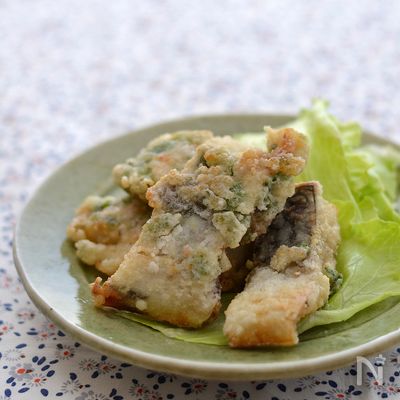 塩サバの大葉衣竜田揚げ