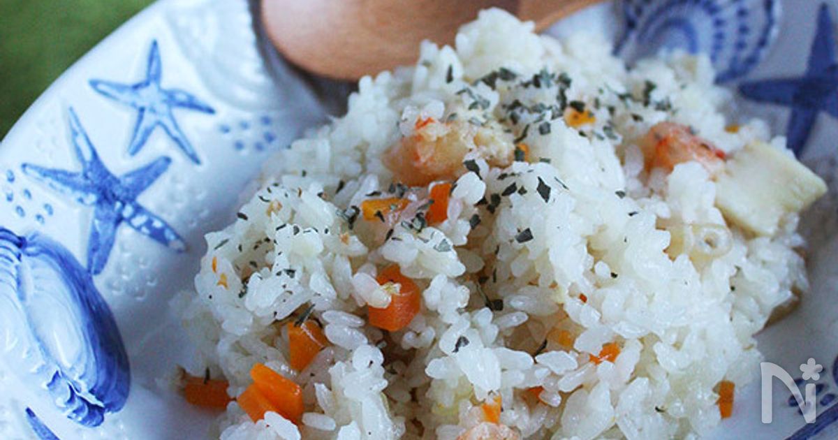 炊飯器で簡単シーフドピラフ