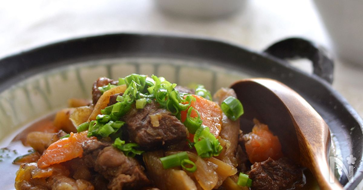 牛すね肉と根菜の黒酢煮(圧力鍋)
