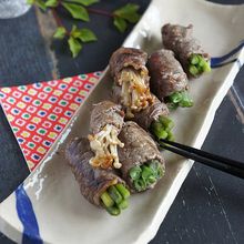 野菜の肉巻き ジンジャー・ソイ・マーマレードソース