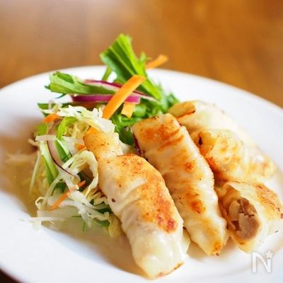 餃子の皮で包み揚げ★これも簡単!!チキンカツ