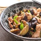 ご飯がすすむ!茄子と豚駒切れ肉の柚子味噌和え
