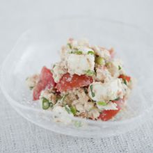 梅だれ(トマトと豆腐のチーズ和え)