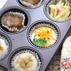 6個取りマフィン型で作る　ぱぱっと弁当