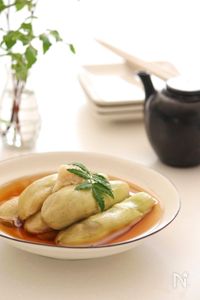 翡翠茄子のだし漬け
