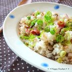 レンジで3分!ランチに塩昆布とツナのバターピラフ