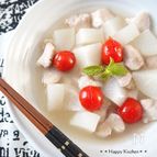 つるんともっちり鶏むね肉と大根の簡単あっさり煮