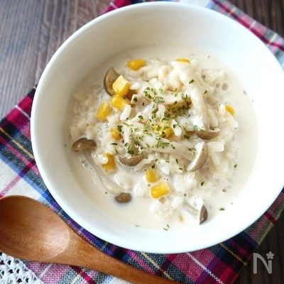 朝食やブランチに!3分で出来るミルクリゾット