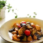 お手軽☆ナスとチキンの南蛮炒め☆