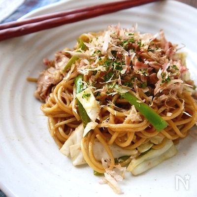 レンジで簡単ソース焼きそば