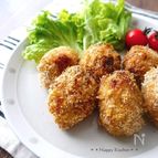 豚こま切れ肉で*油を使わないトースターとんかつ