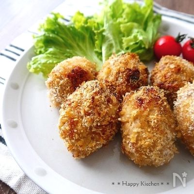 豚こま切れ肉で*油を使わないトースターとんかつ