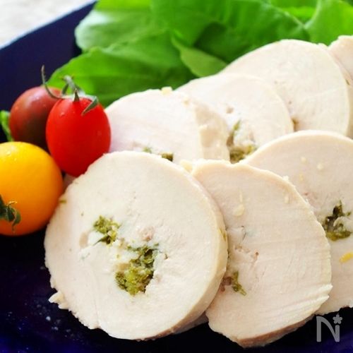 塩レモンでしっとり鶏ハム