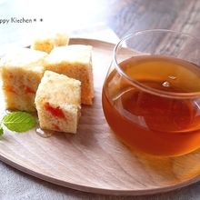 ルクエでグレープフルーツの蒸しケーキ