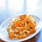 厚揚げと鶏挽肉、野菜にしっかり味が絡んだ甘辛炒め