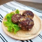 お弁当に!忙しい朝でもすぐ出来る塩昆布チーズハンバーグ