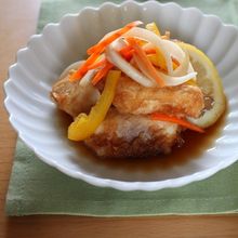 レモン香る♪かじきの南蛮漬け