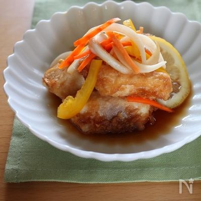 レモン香る♪かじきの南蛮漬け