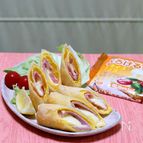 生ハムとスライスチーズの大人の春巻き